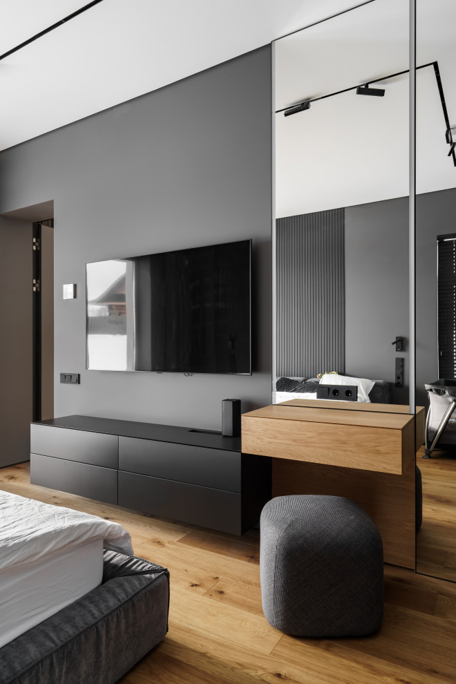 Спальня в черном цвете