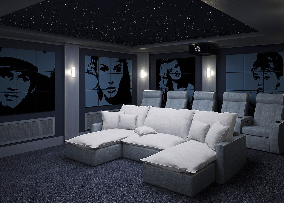 Интерьеры домашних кинотеатров