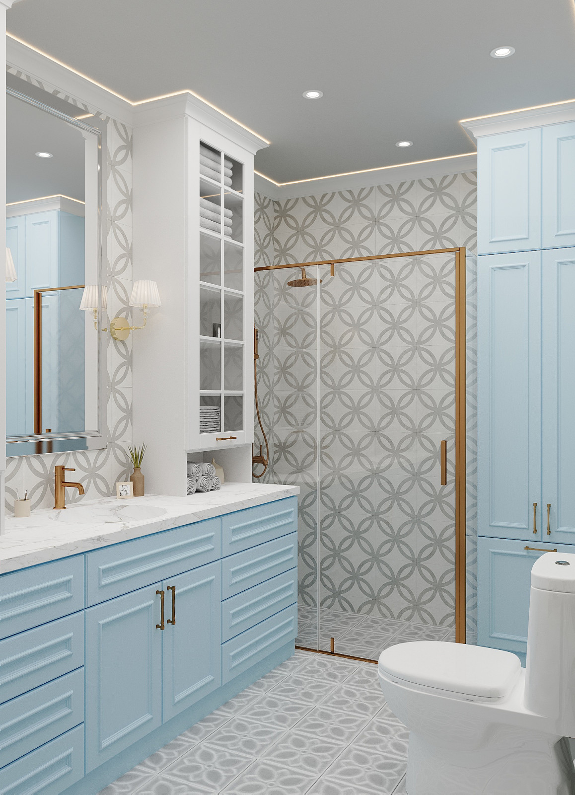 Дизайн-проект дома у моря в стиле нео-классика