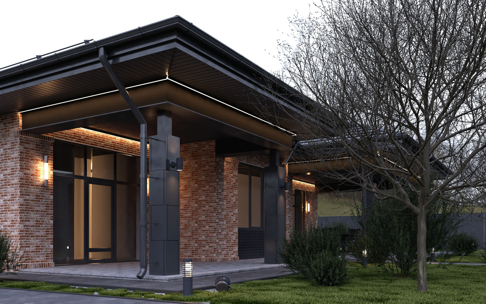 Одноэтажный жилой дом