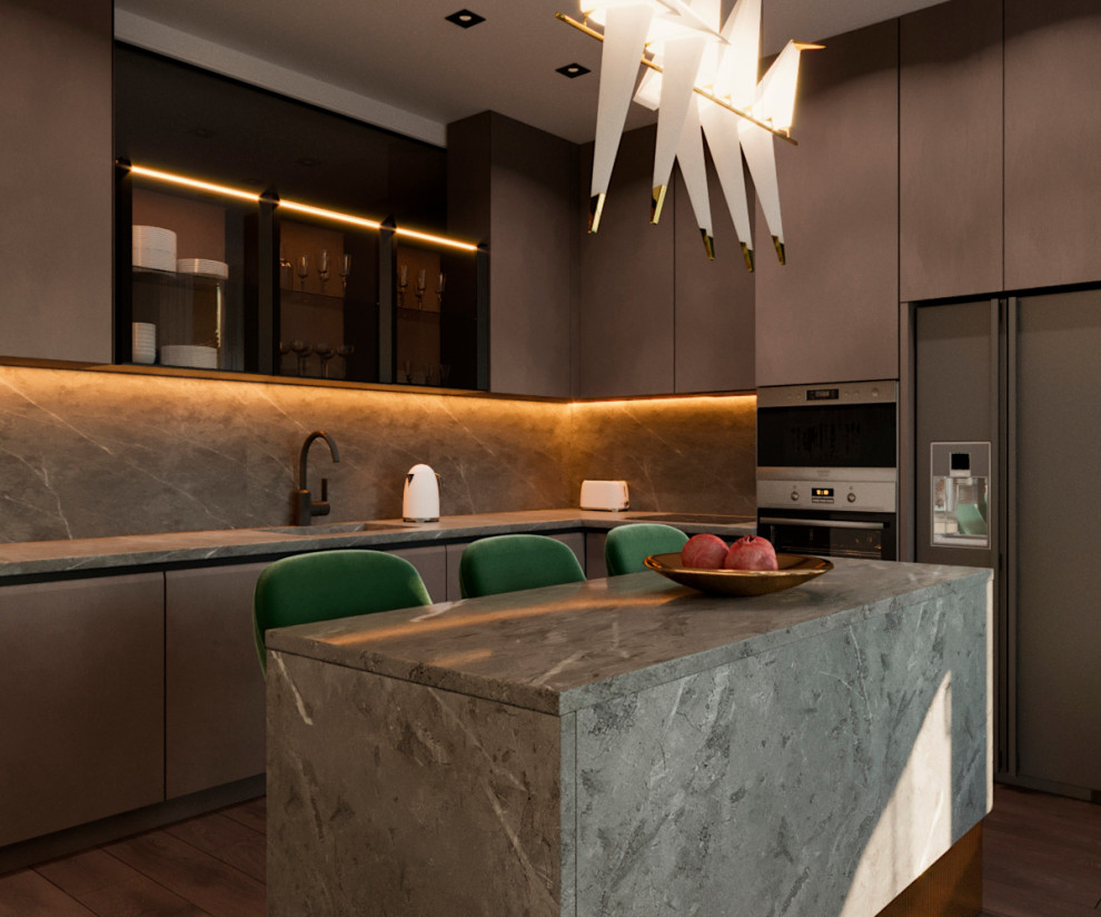 Кухня-гостиная из проекта "Horizont"