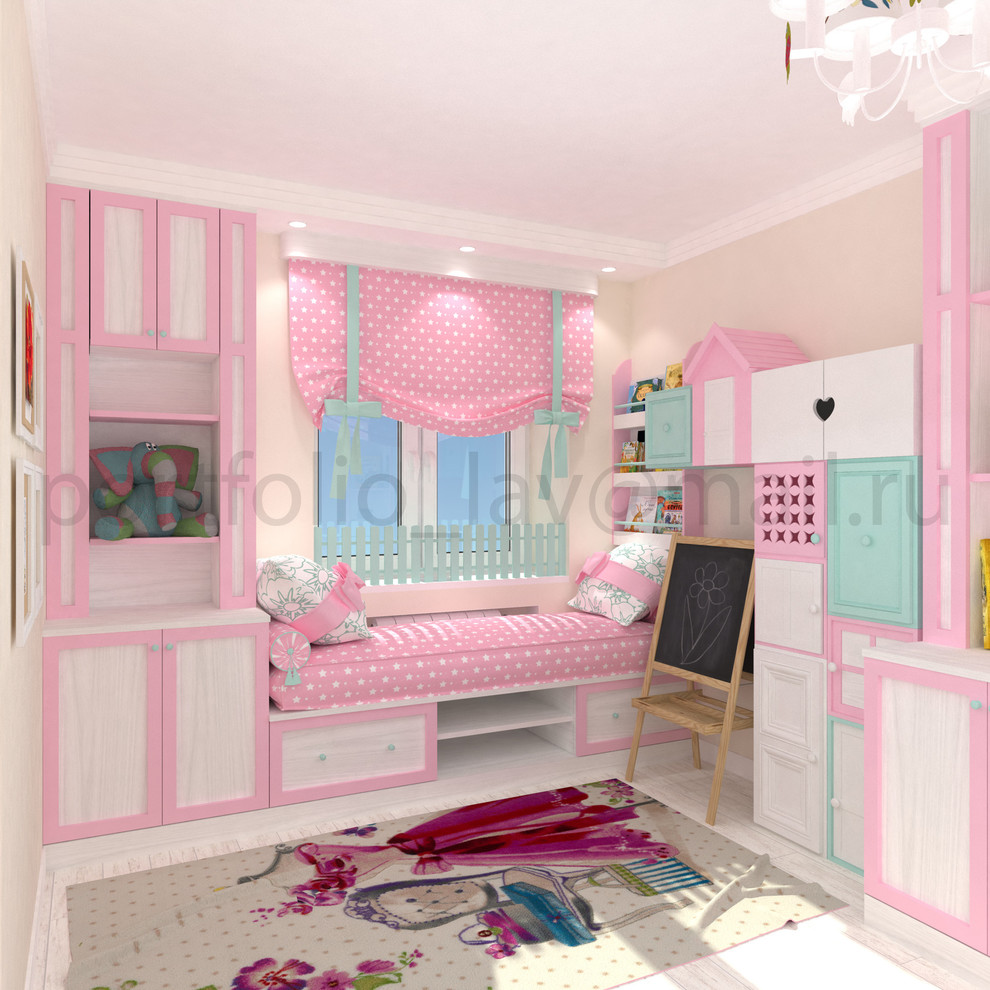 Обложка проекта: Детская в розовом