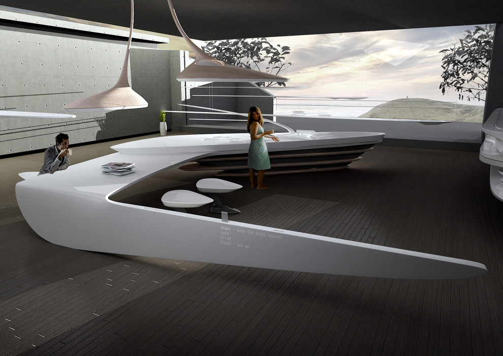 Кухня "Белое Озеро", г .Москва, дизайнер Чонг Че Хун, производство KARAT