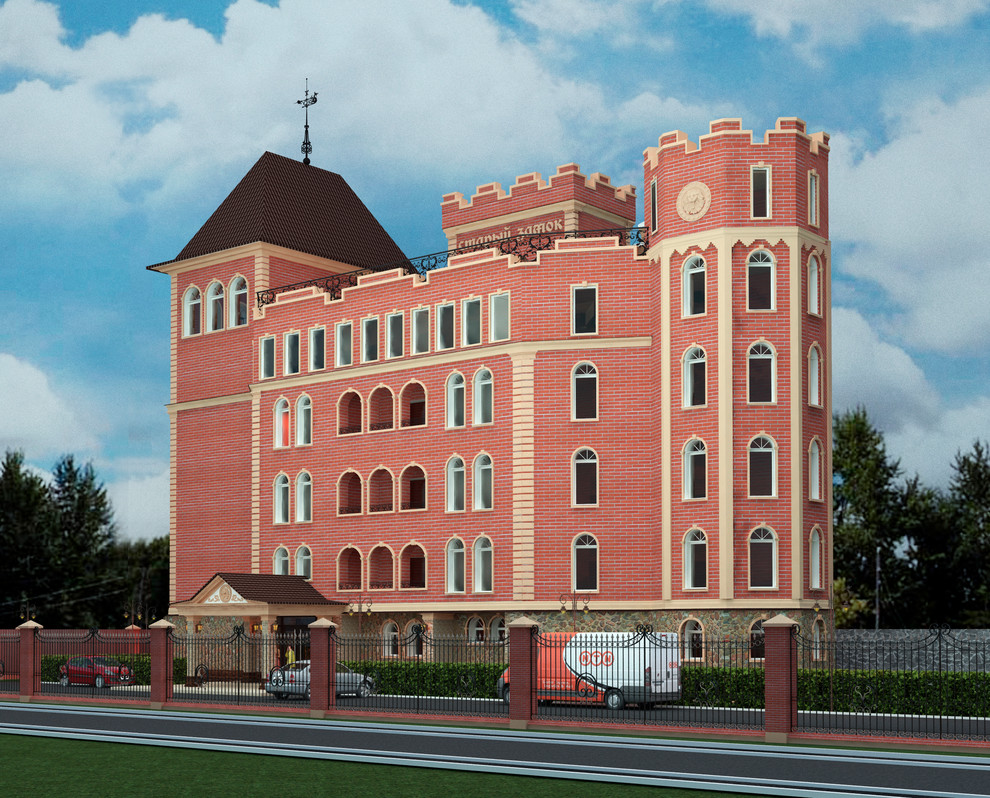 Оформление фасада отеля