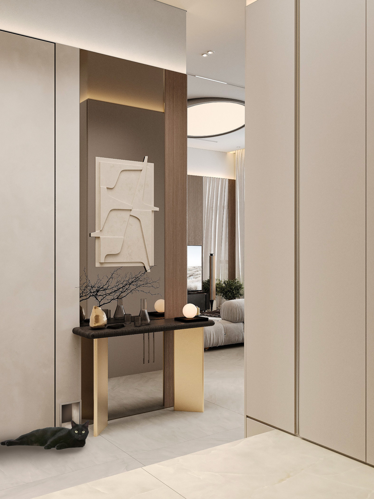 Интерьер жилой квартиры в Москве