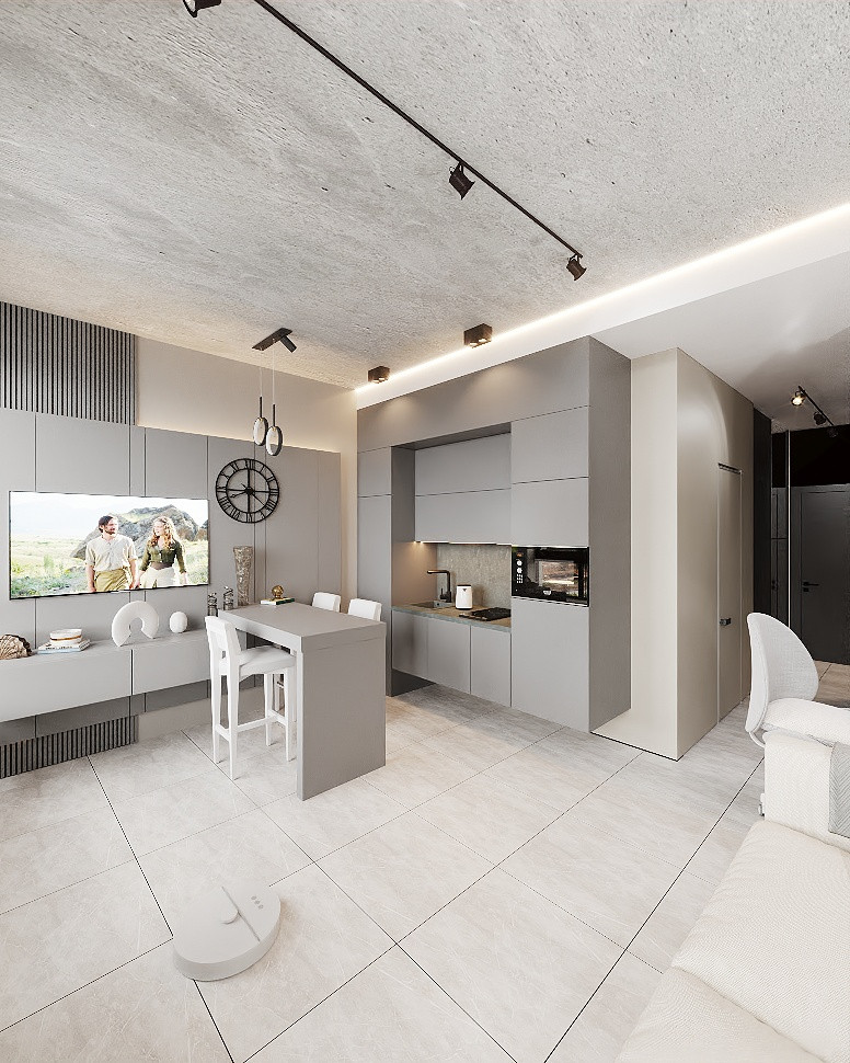 Дизайн-проект студии в стиле лофт