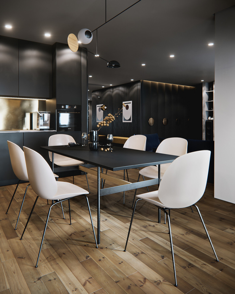 Квартира в темных тонах в ЖК "Республика" г.Киев