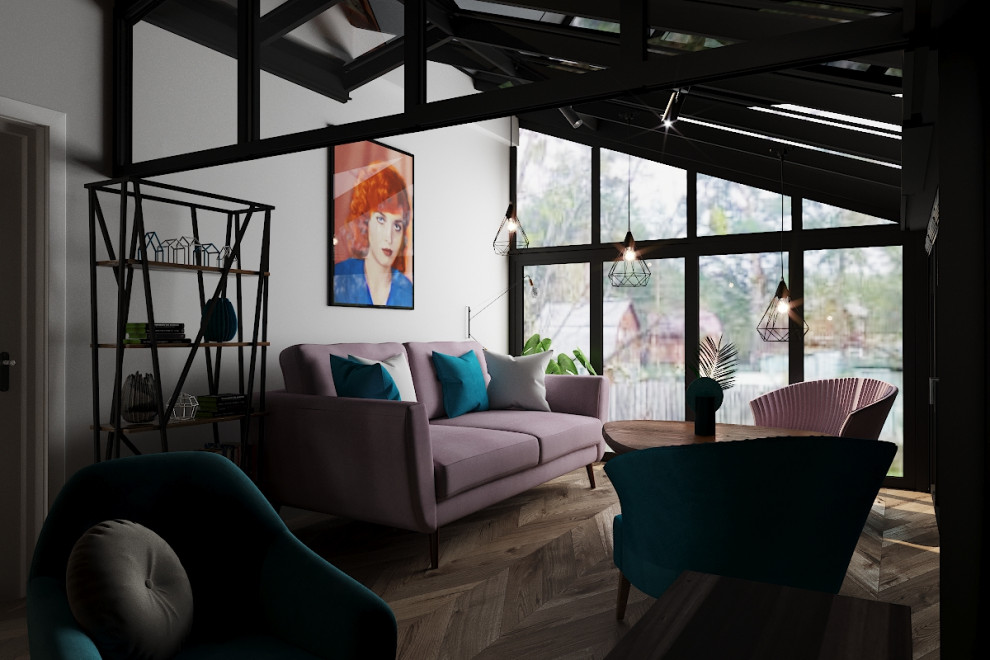 Загородный частный дом, с кухней, одной спальней, и верандой с огромными панорам