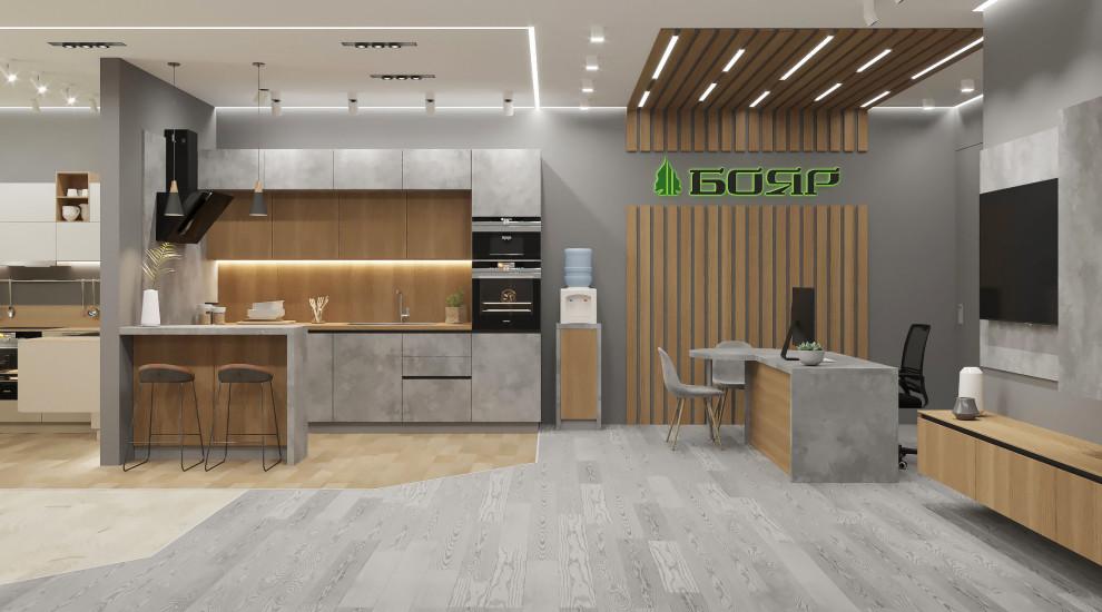 Обложка проекта: Выставочный зал фирмы "БОЯР"