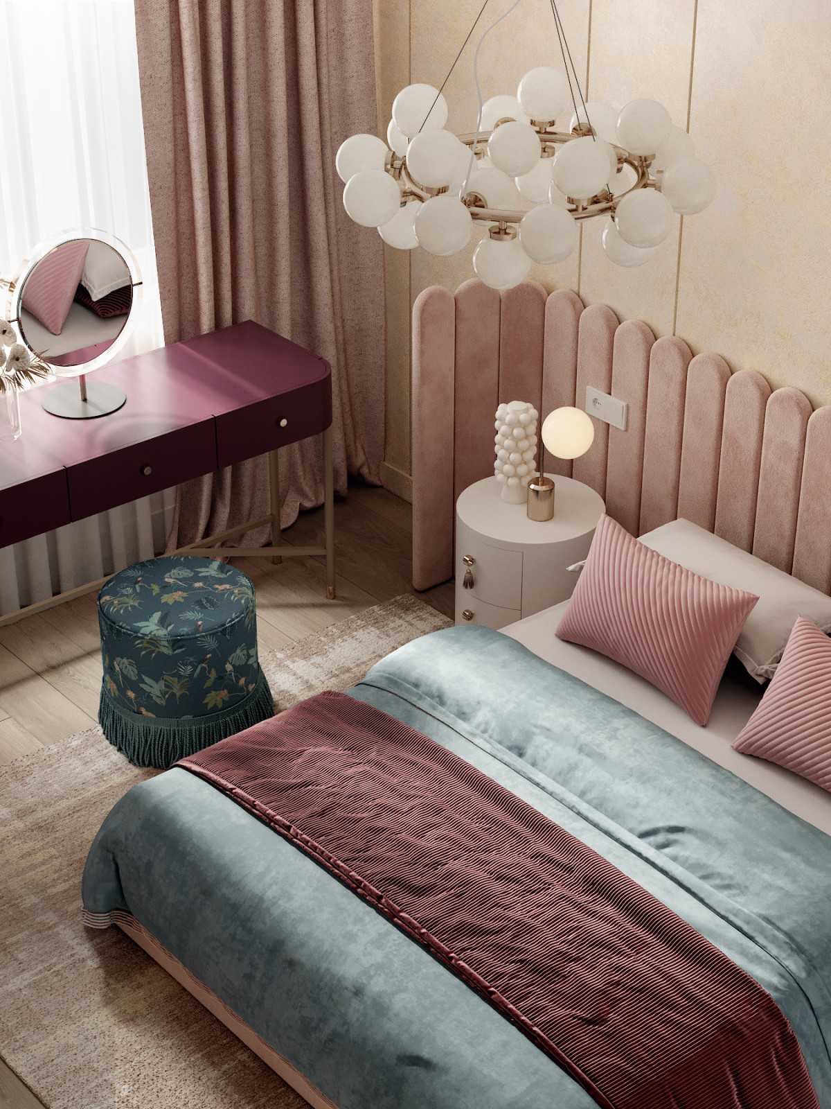 The rosebud. Дизайн-проект квартиры в ЖК "Skandi Klubb"