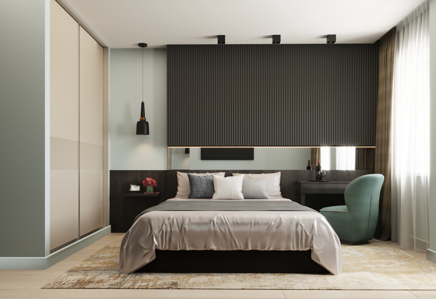 Спальня в ЖК Взлетный