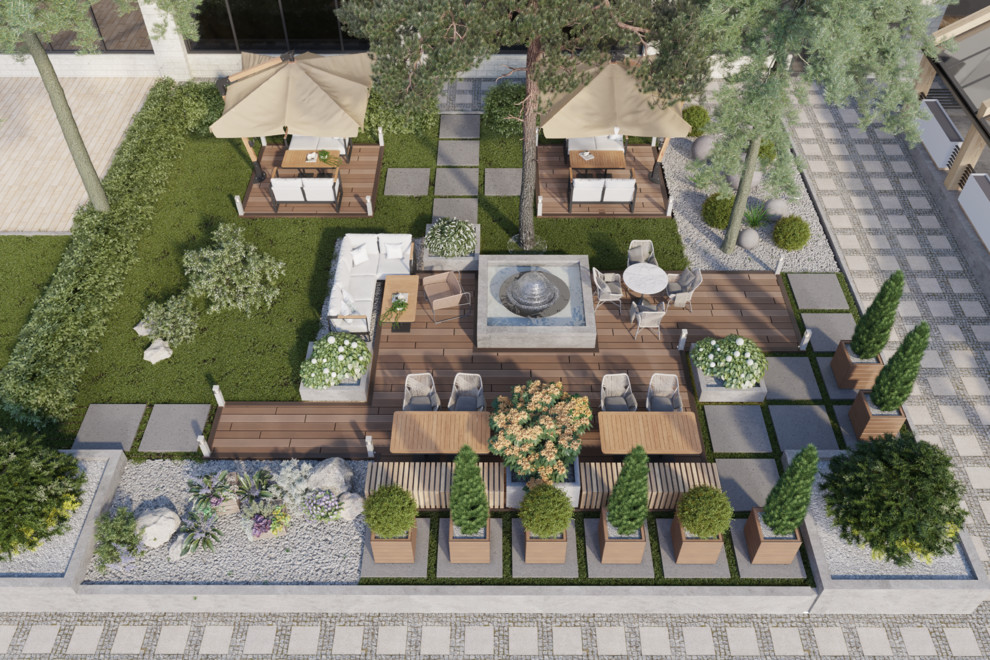 Благоустройство территории кафе "SKAZKA" в городе Анапа.