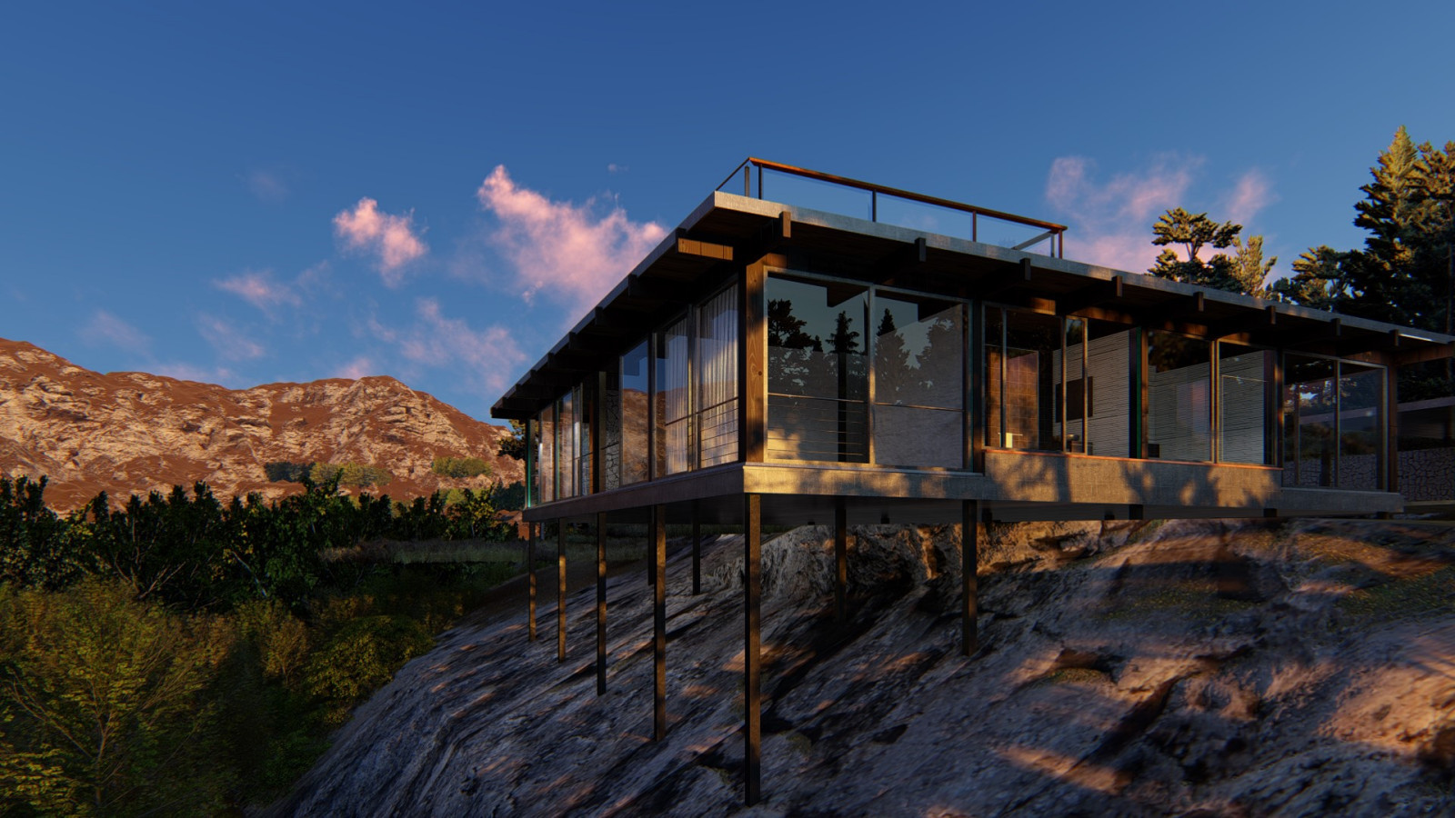 Дом на скале в г. Бахчисарай