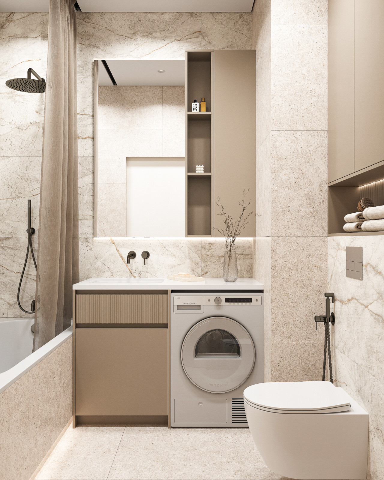 Современная классика 42м2 в ЖК Alia