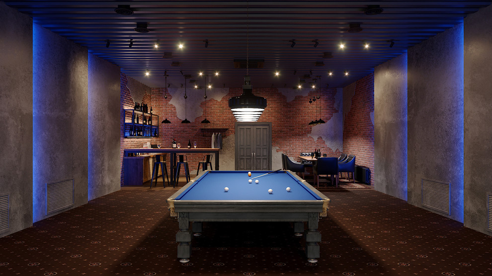 БИЛЬЯРДНАЯ  В СТИЛЕ ЛОФТ