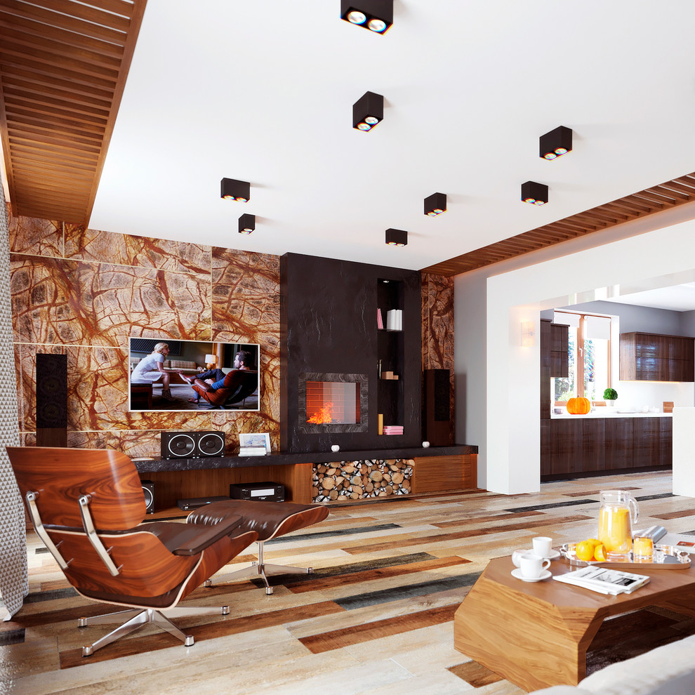 Дизайн-проект интерьеров в загородном доме в поселке Силино