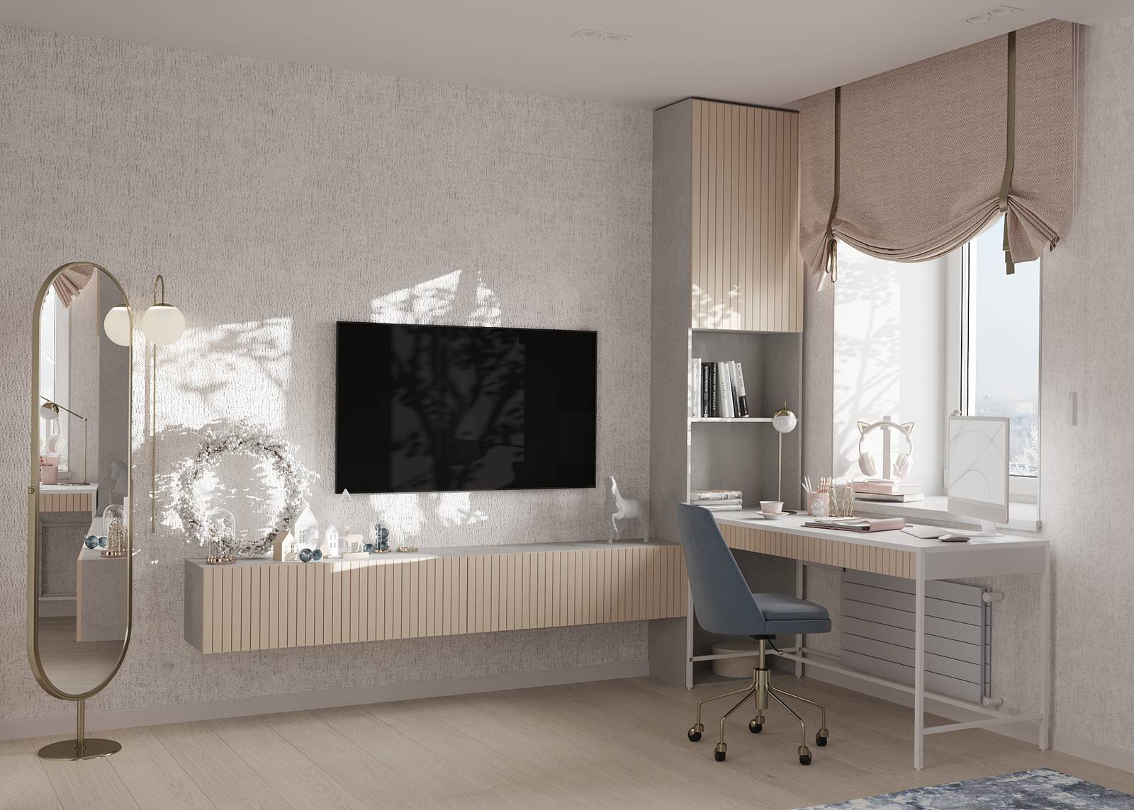 Обложка проекта: Проект №4 Детская комната "Нежный возраст"