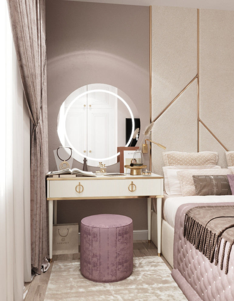 "Пудровые оттенки". Квартира 97 кв.м, ЖК "Левобережный"