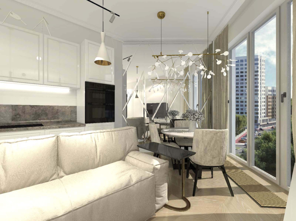 Обложка проекта: Квартира в стиле неоклассика