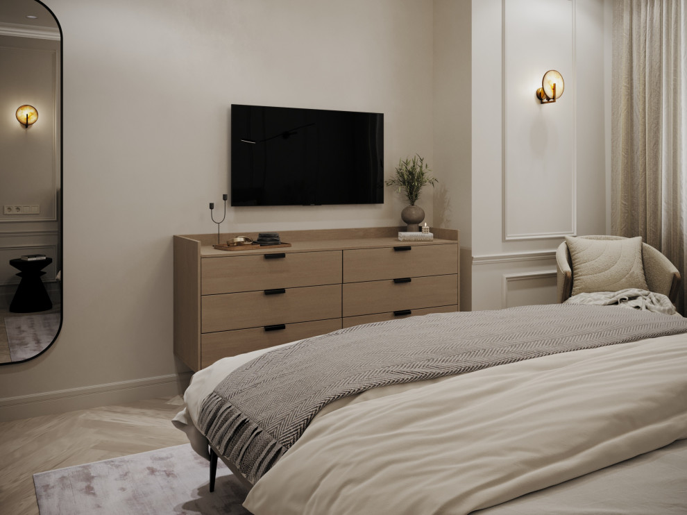 Уютная квартира в спокойных светлых оттенках