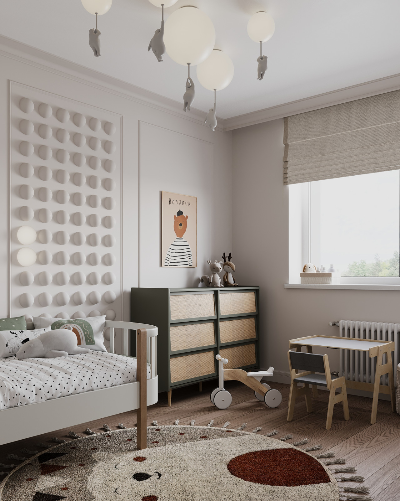 Современная классика в двухкомнатной квартире