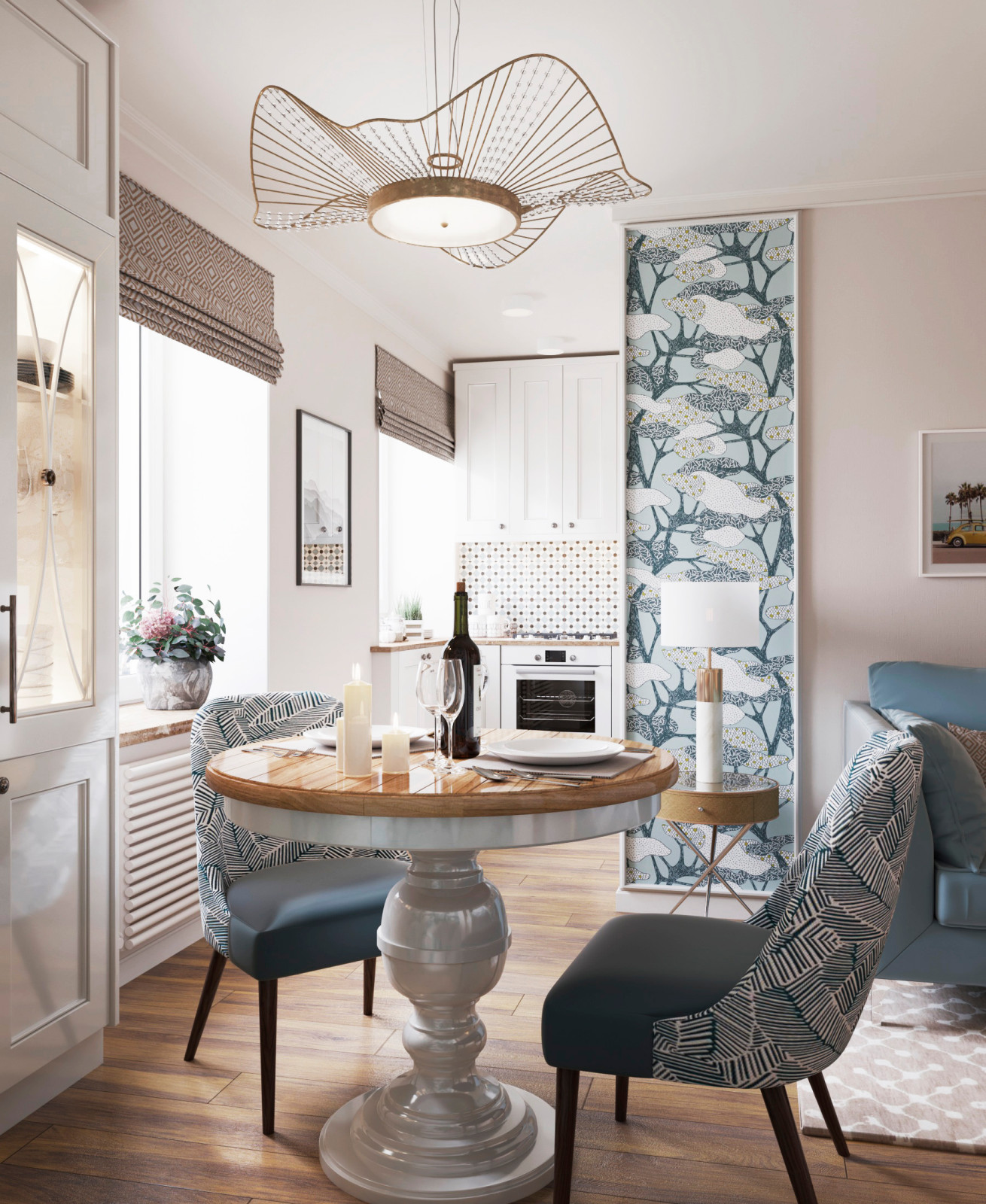 Обложка проекта: Квартира для молодой мамы и дочки 54 кв.м.