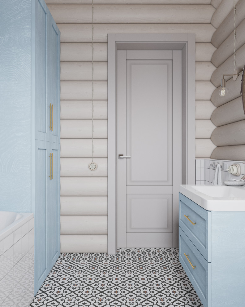 Авторский дом из бревна 135 м² для семьи с двумя детьми в КП Золотые Сосны