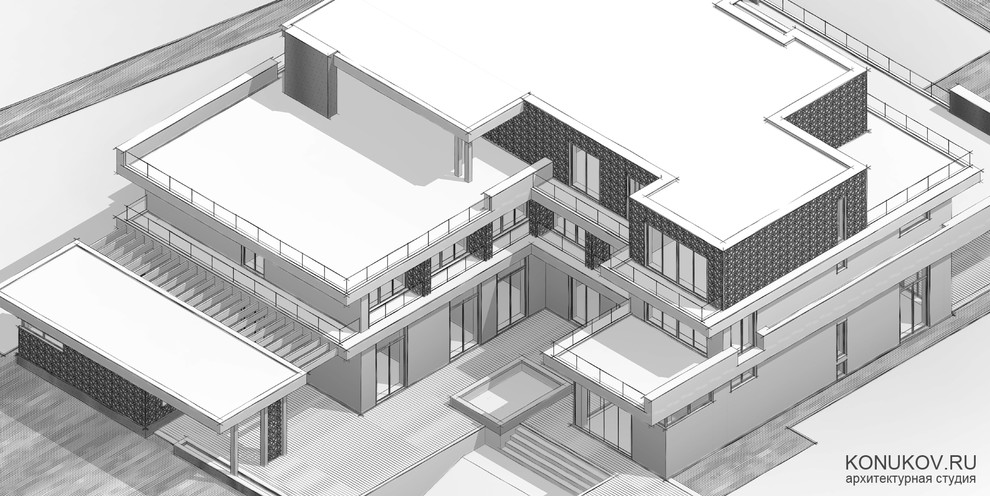 Проект мини-гостиницы в Адлере /Архитектор konukov.ru/