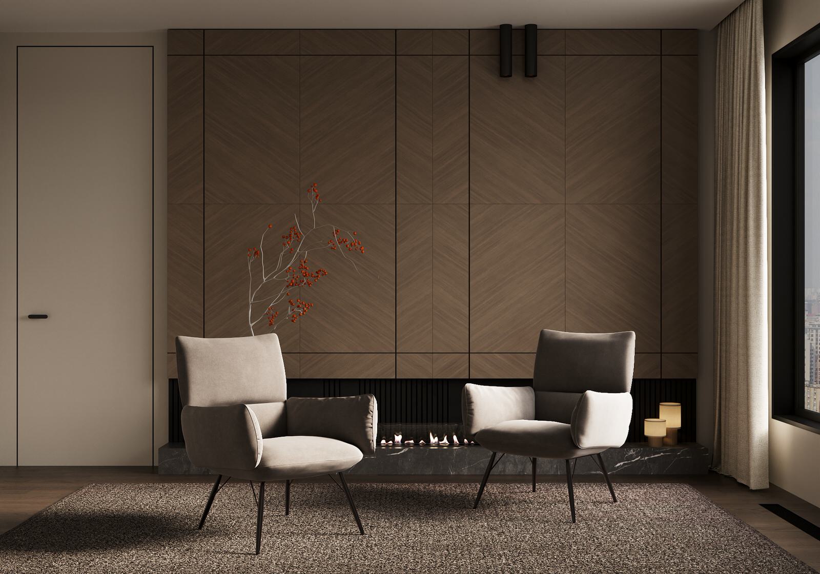 Обложка проекта: 3д визуализация мягкой мебели в интерьерном окружении