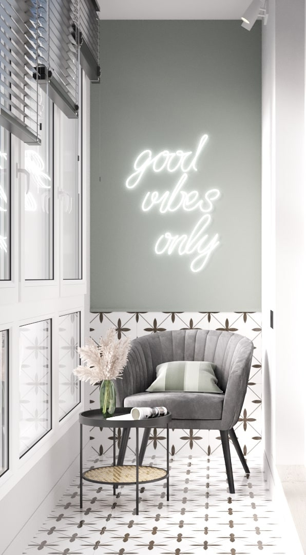 Дизайн-проект двухкомнатной квартиры общей площадью 56 кв.м.