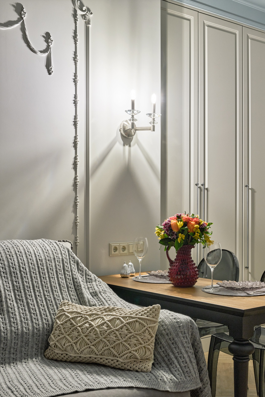 Интерьерная съёмка квартиры в сталинке на Кутузовском проспекте(Москва)