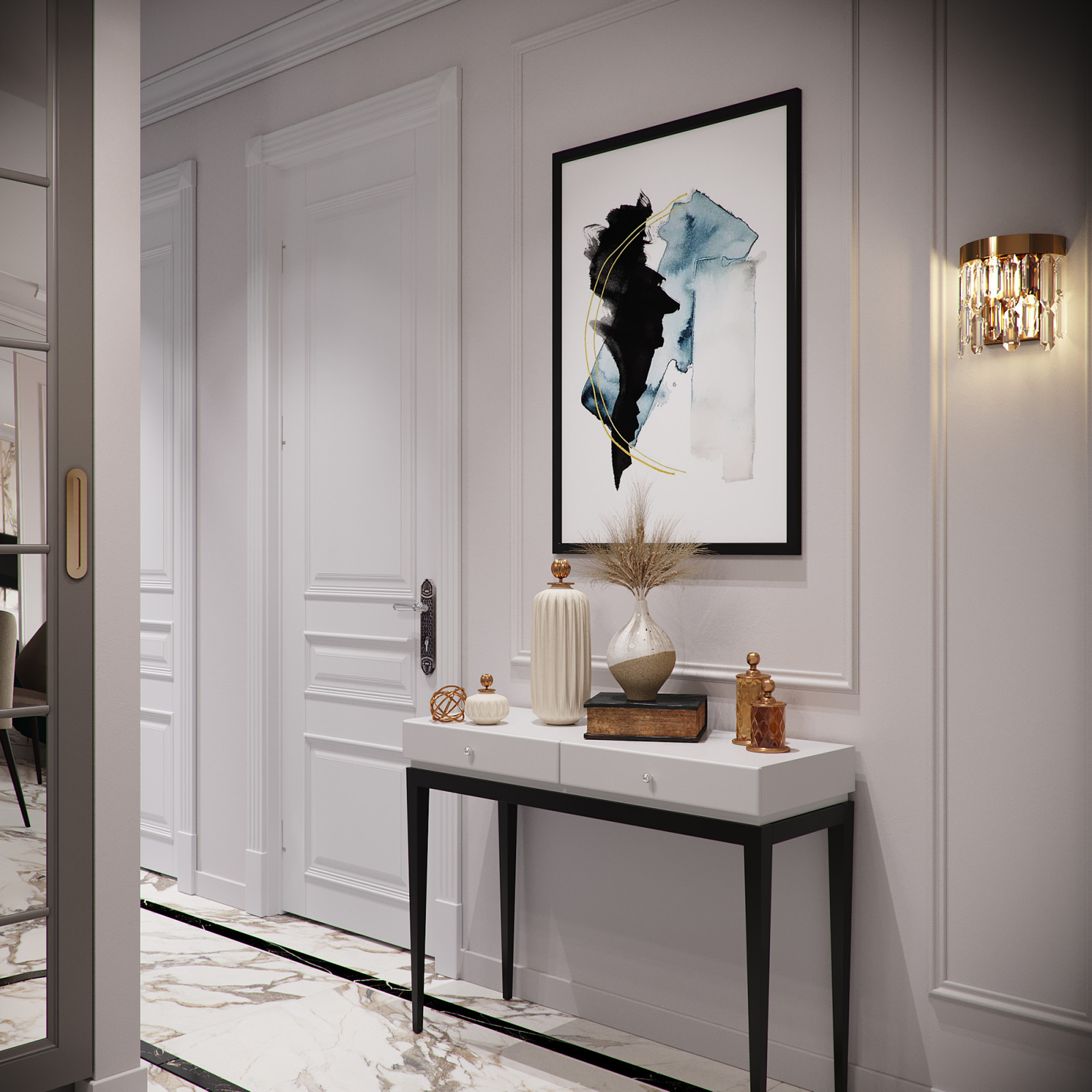 2х комнатная квартира в стиле современной классики