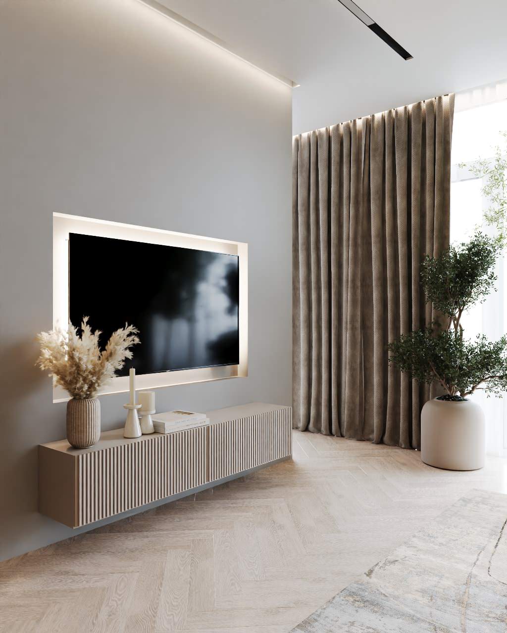 Квартира в современном стиле с природным уклоном