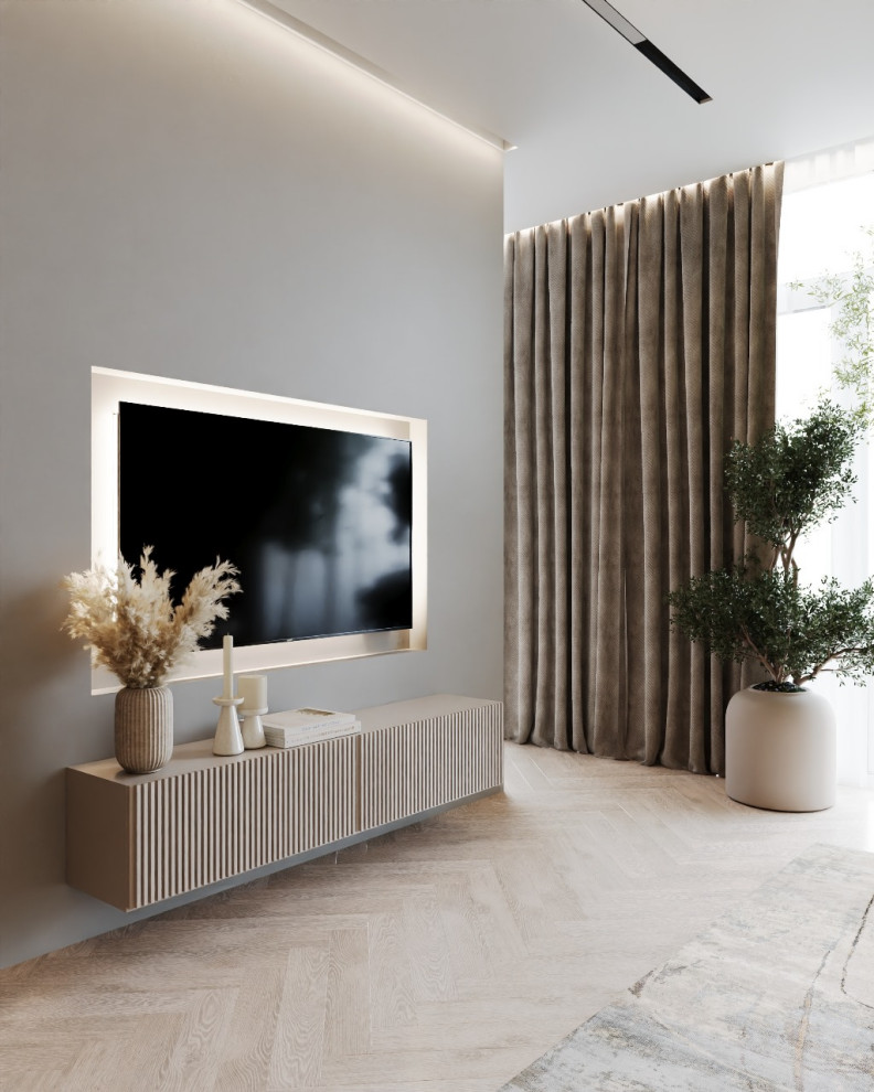 Квартира в современном стиле с природным уклоном