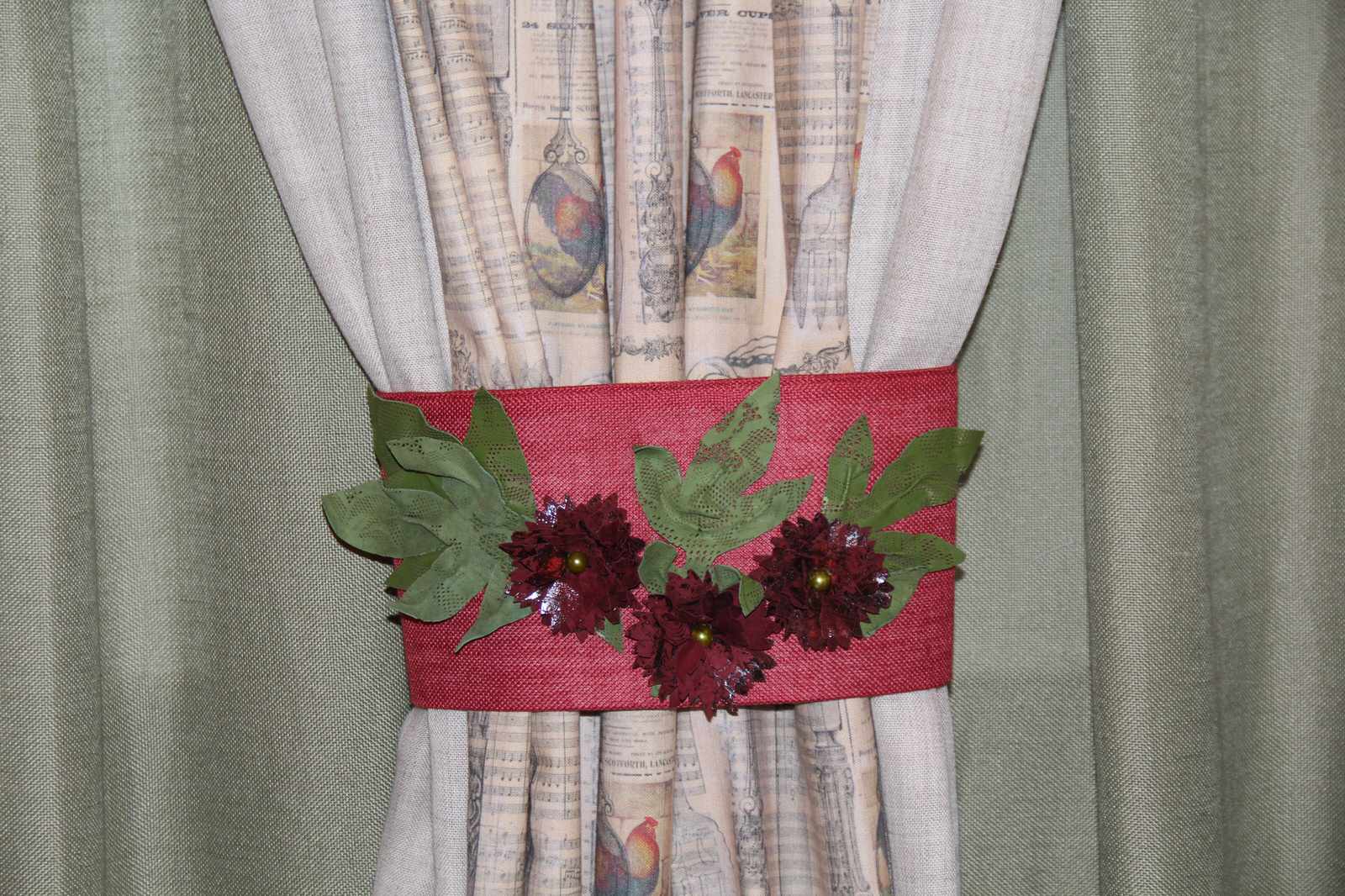 подхват из кожи.