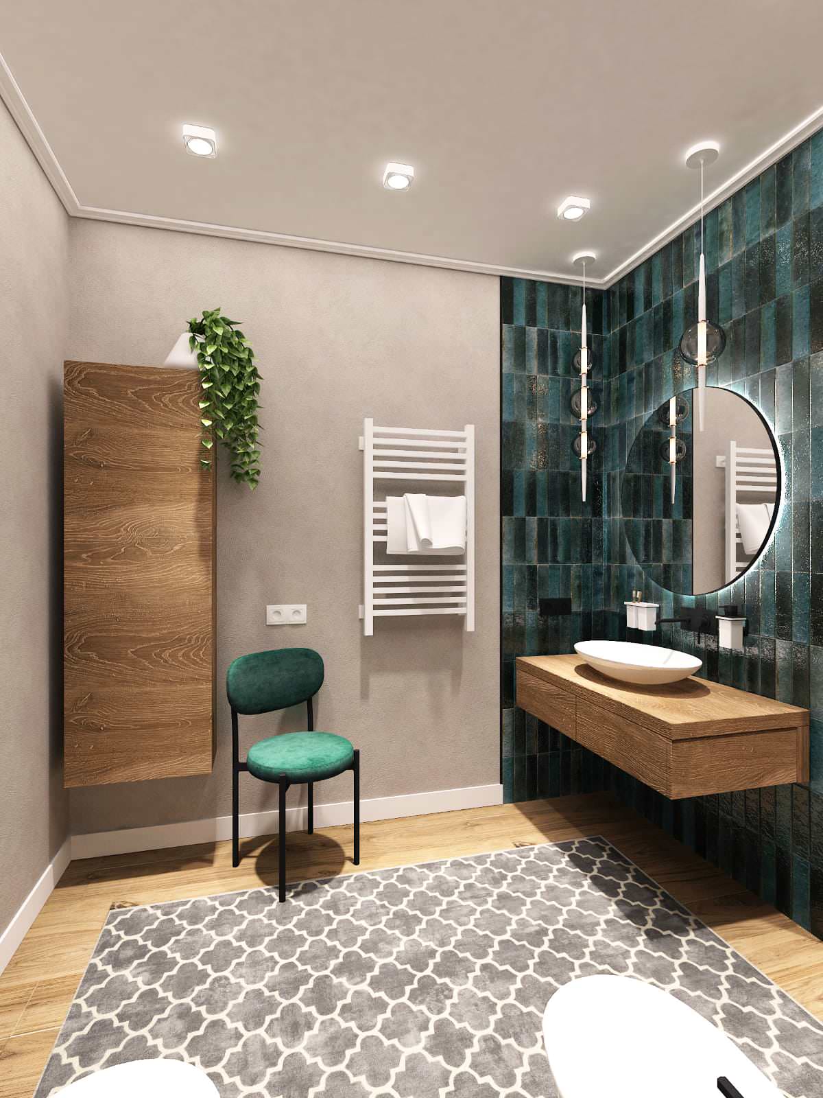 Малахитовый санузел