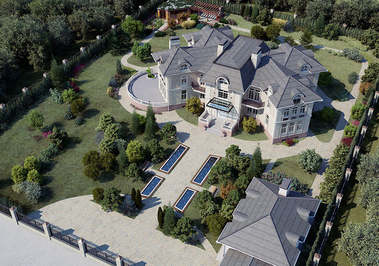 Вазуализации коттеджей и домов