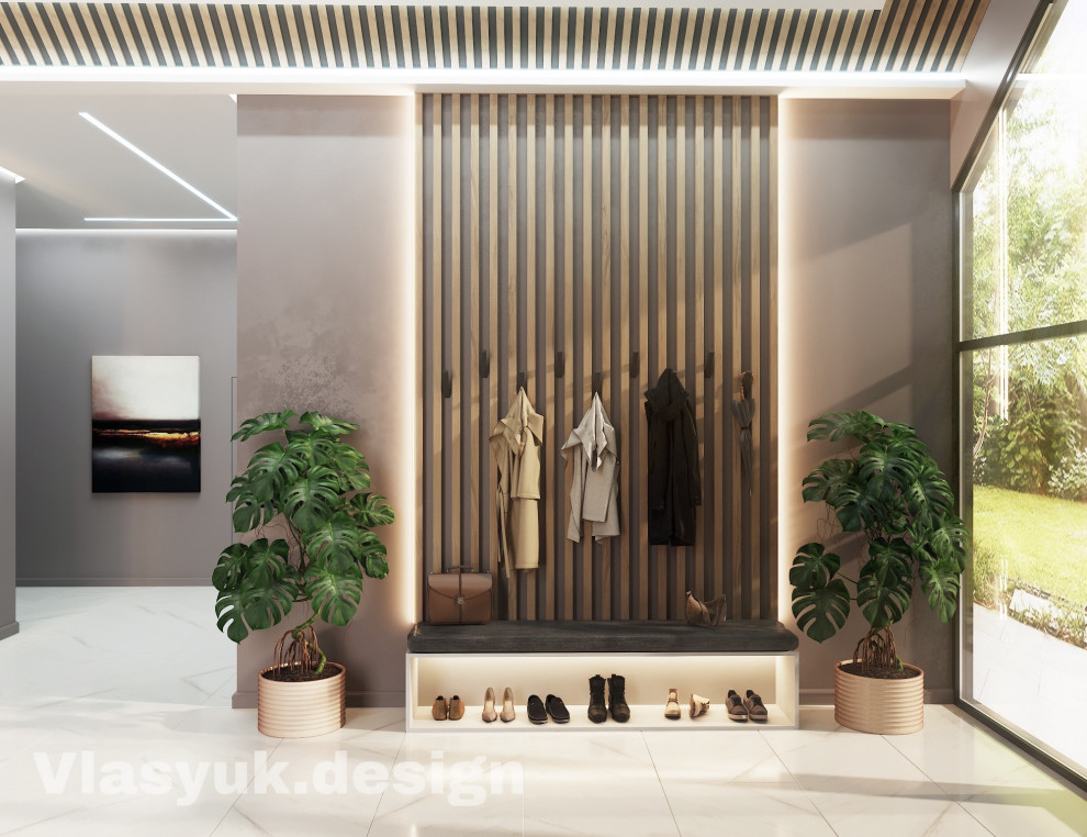 Проект холла частного дома