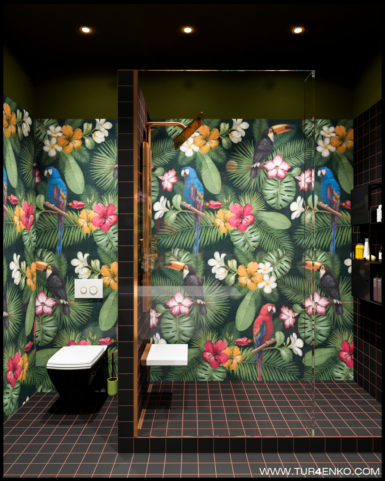 Неординарный дизайн ванной комнаты в ЖК "ЗИЛАРТ"