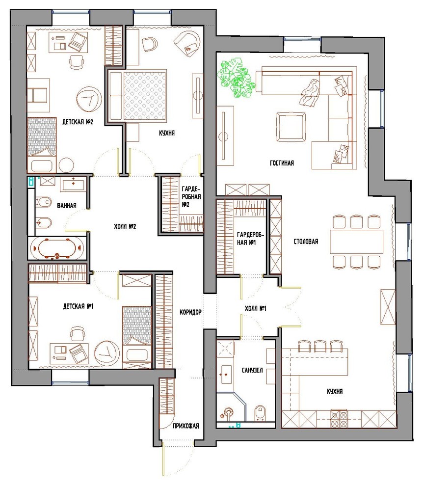 Houzz тур: Квартира с мансардной крышей в Петербурге