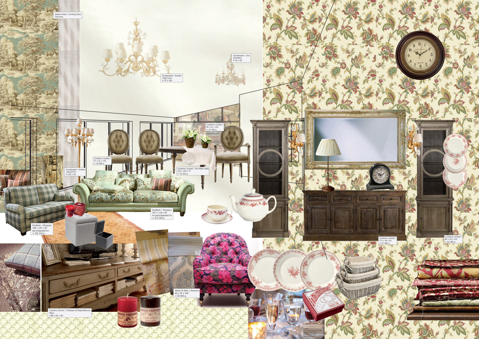 Гостиная в английском стиле