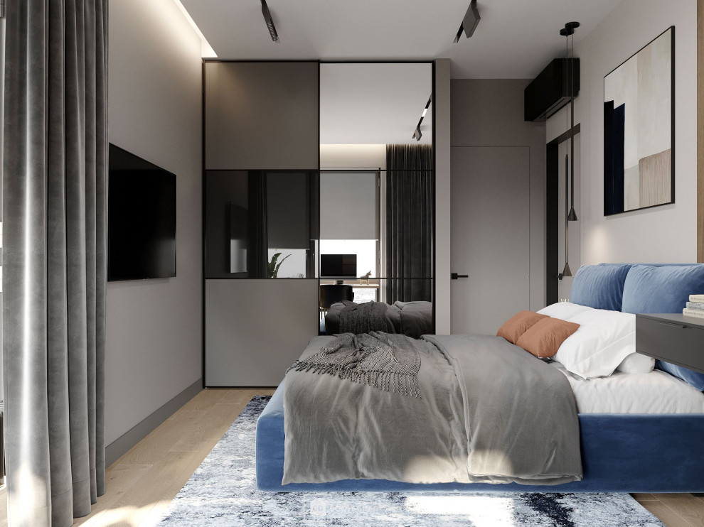 Стильная квартира с панорамными окнами даже в санузле