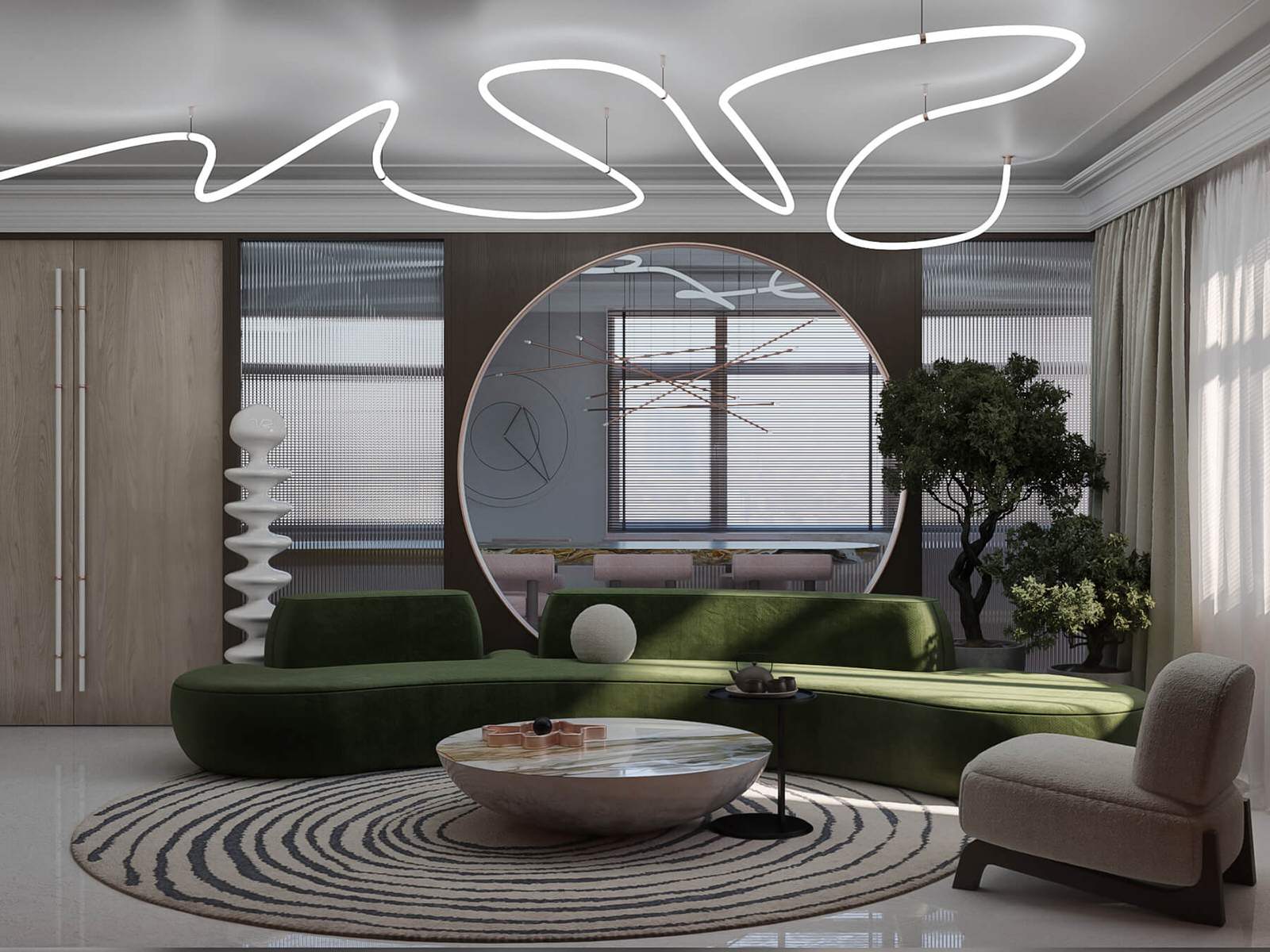 Обложка проекта: ЖК Янтарный город - (гостиная и кухня)