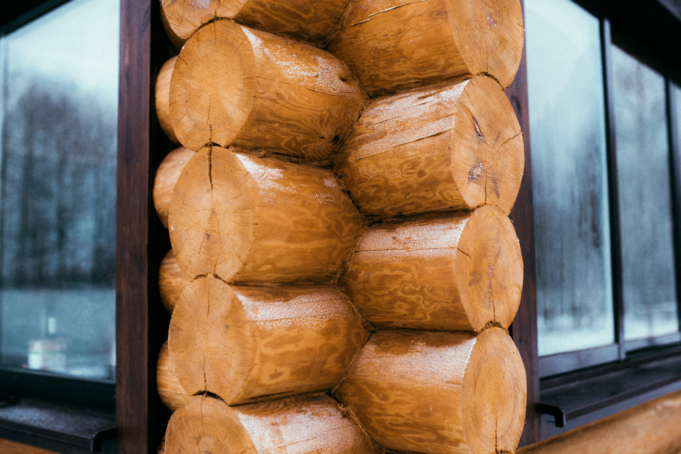 Обложка проекта: Гостевой дом-баня из тёсанного бревна