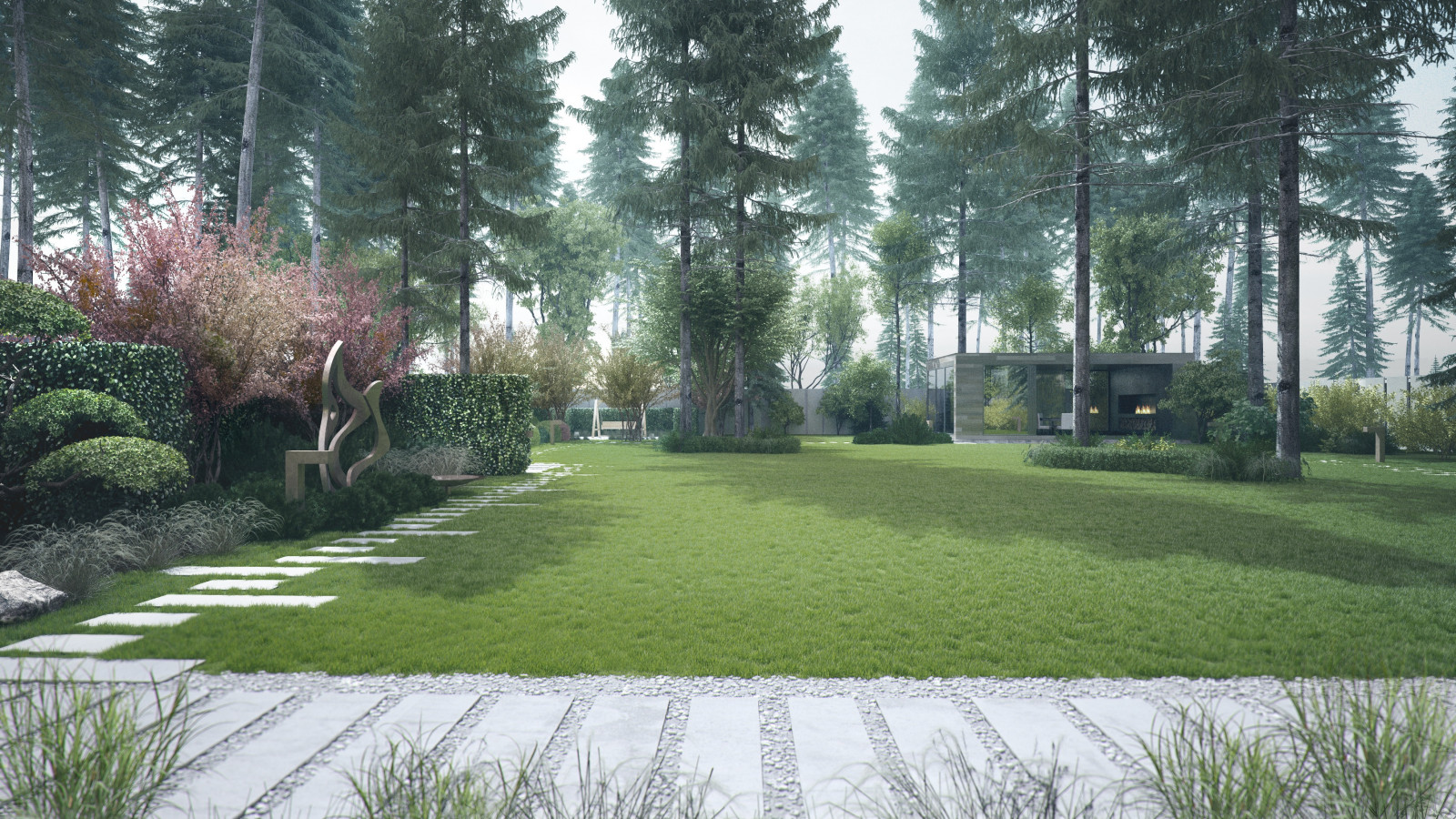 Скульптура в саду