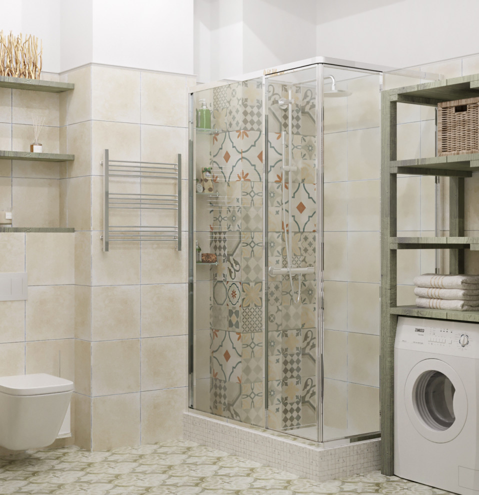 Дизайн проект квартиры общей площадью 56 кв.м в стиле "Прованс"