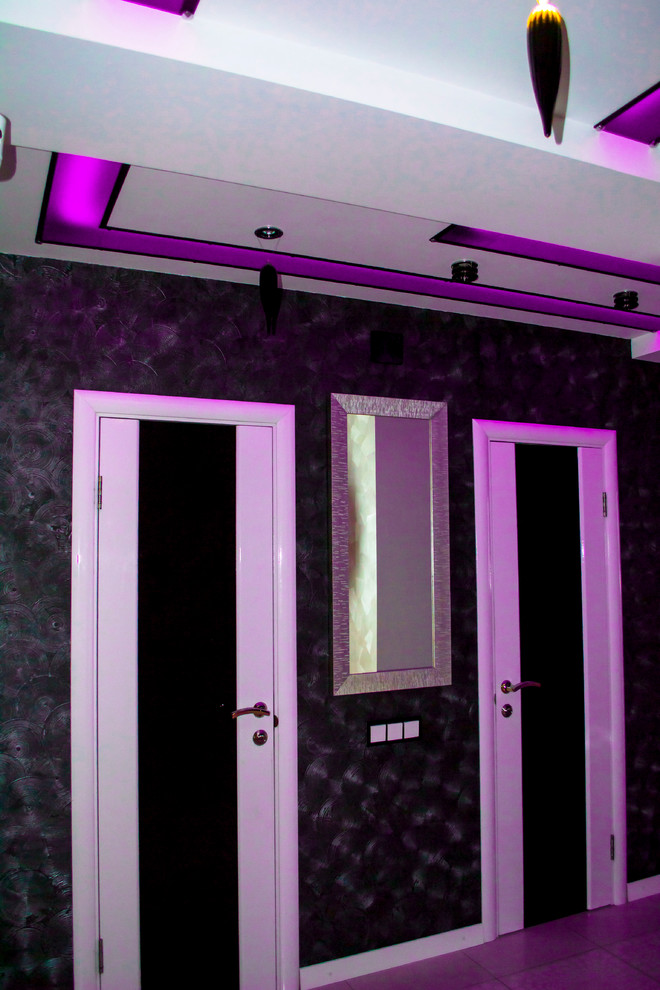 Контрастный дизайн интерьера квартиры