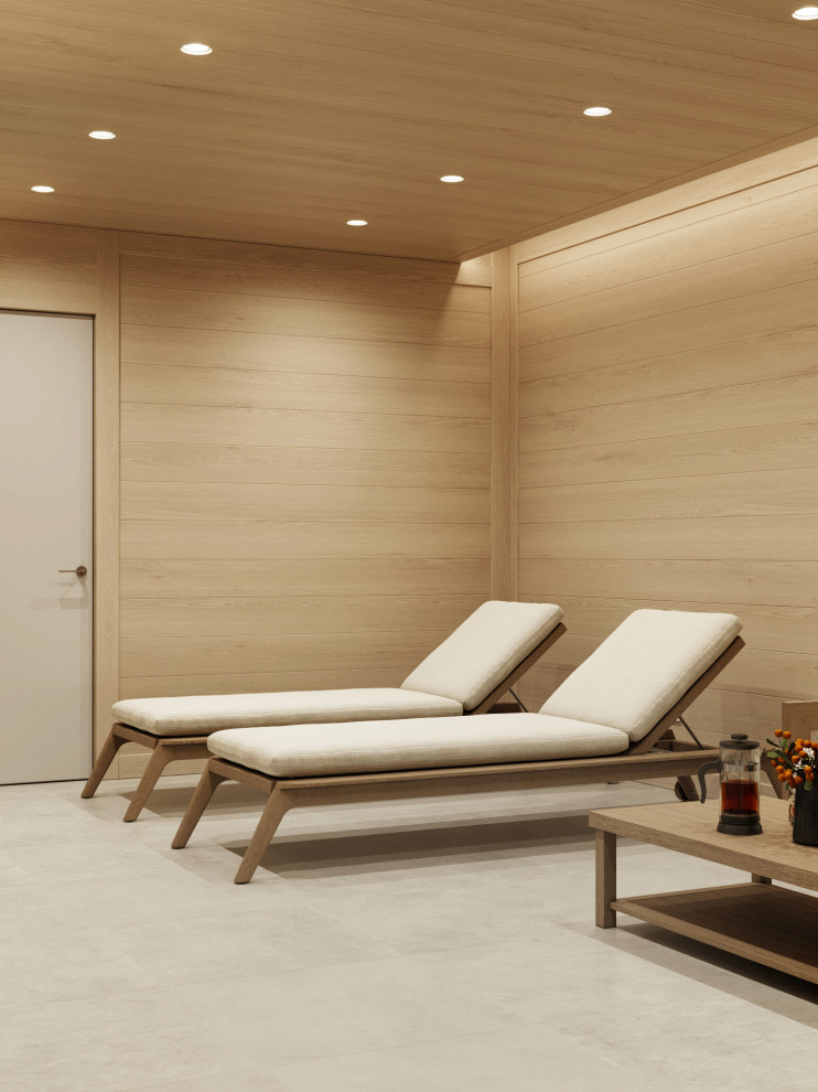 Зона отдыха с бассейном и сауной