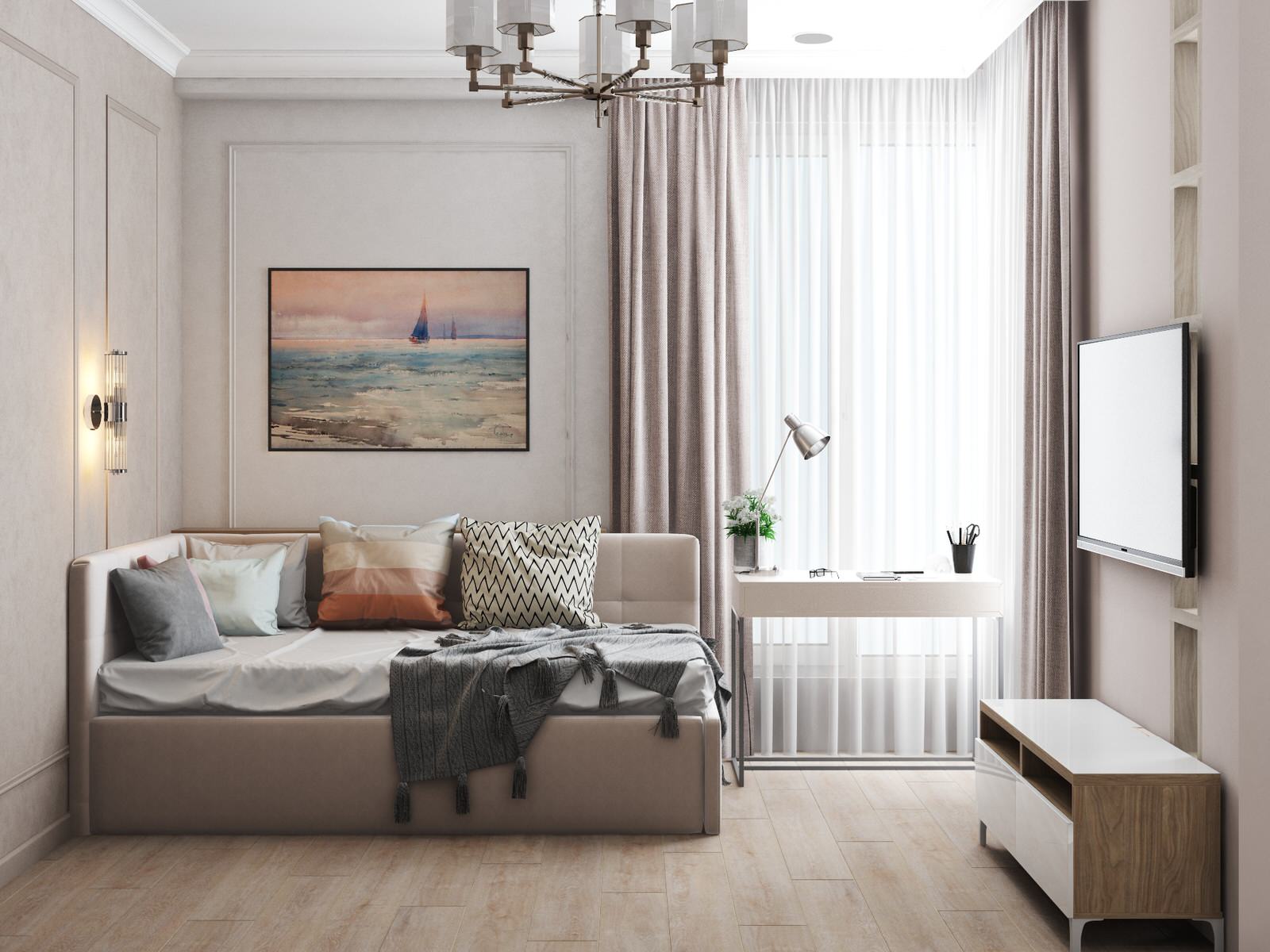 Обложка проекта: ЖК Риверскай 39 кв.м.