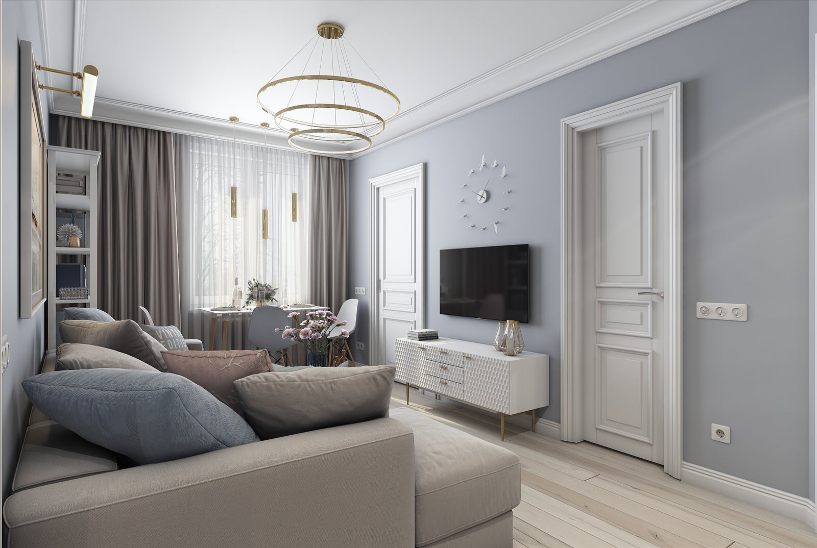 Квартира в современном классическом стиле